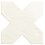 Camila White Cross Porcelain Tile | Tile Club