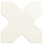 Camila White Cross Porcelain Tile | Tile Club