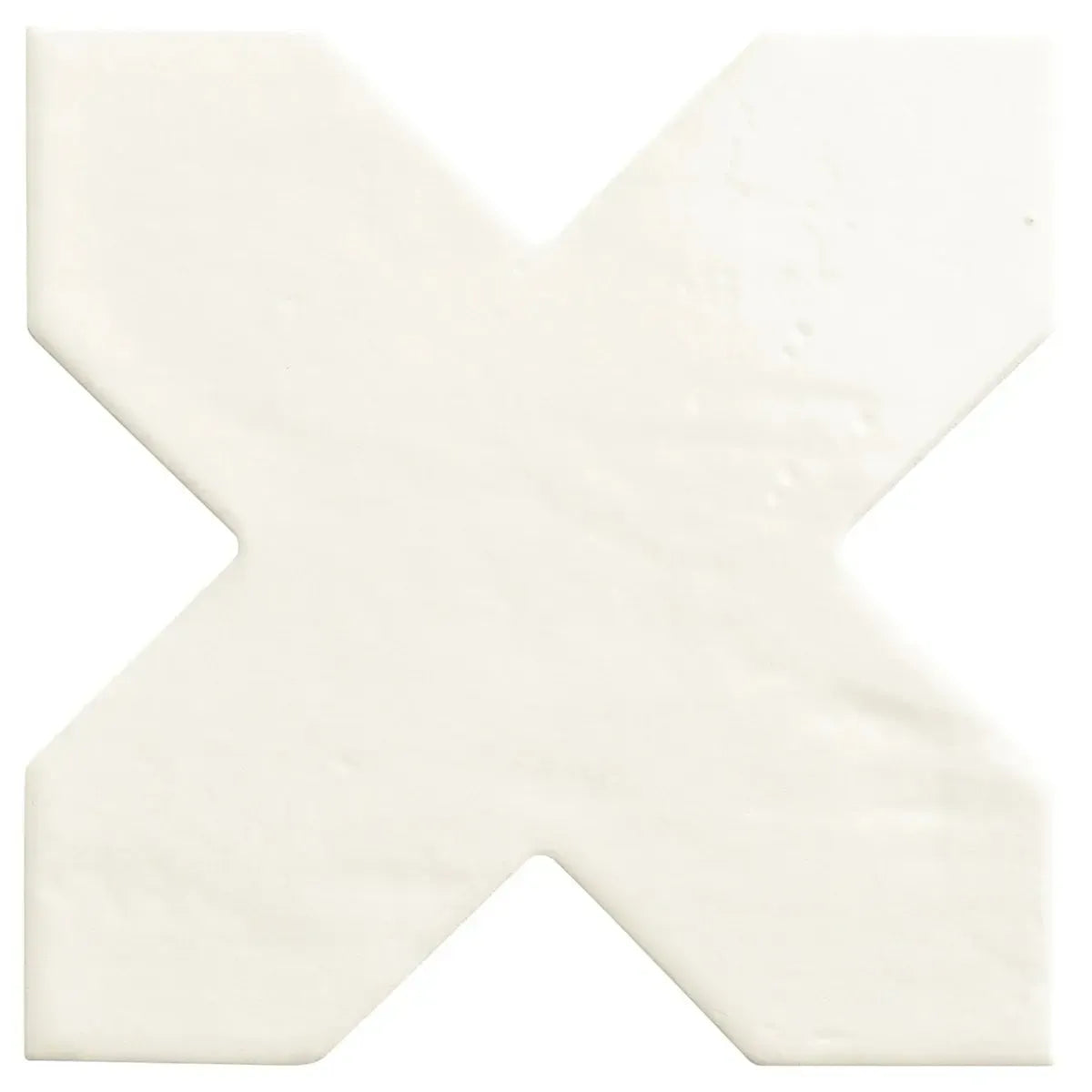 Camila White Cross Porcelain Tile | Tile Club
