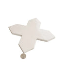Camila White Cross Porcelain Tile | Tile Club