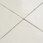 Camila White Square 5.9x5.9 Porcelain Tile | Tile Club