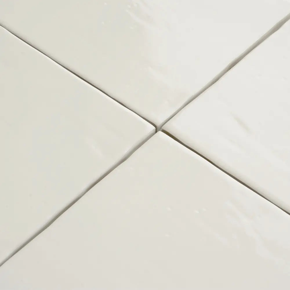 Camila White Square 5.9x5.9 Porcelain Tile | Tile Club
