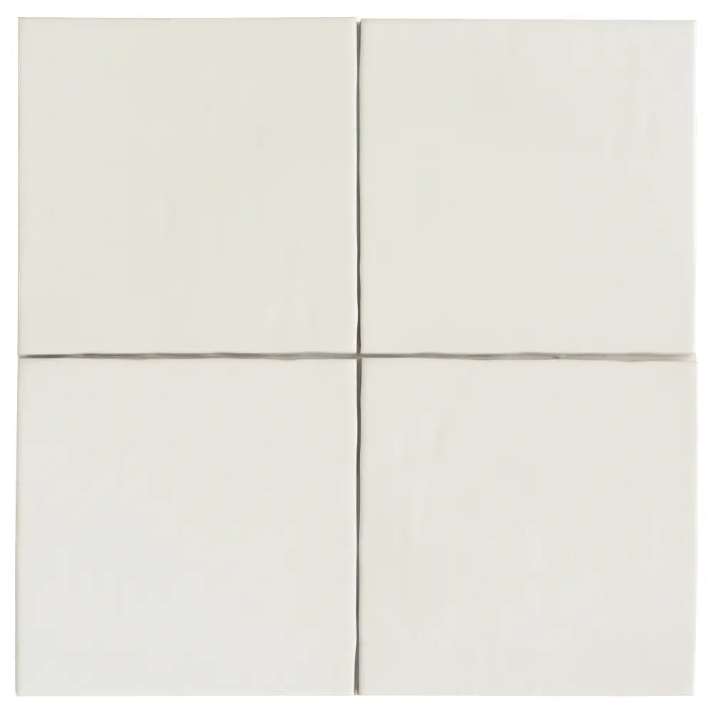 Camila White Square 5.9x5.9 Porcelain Tile | Tile Club