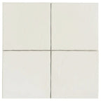 Camila White Square 5.9x5.9 Porcelain Tile | Tile Club
