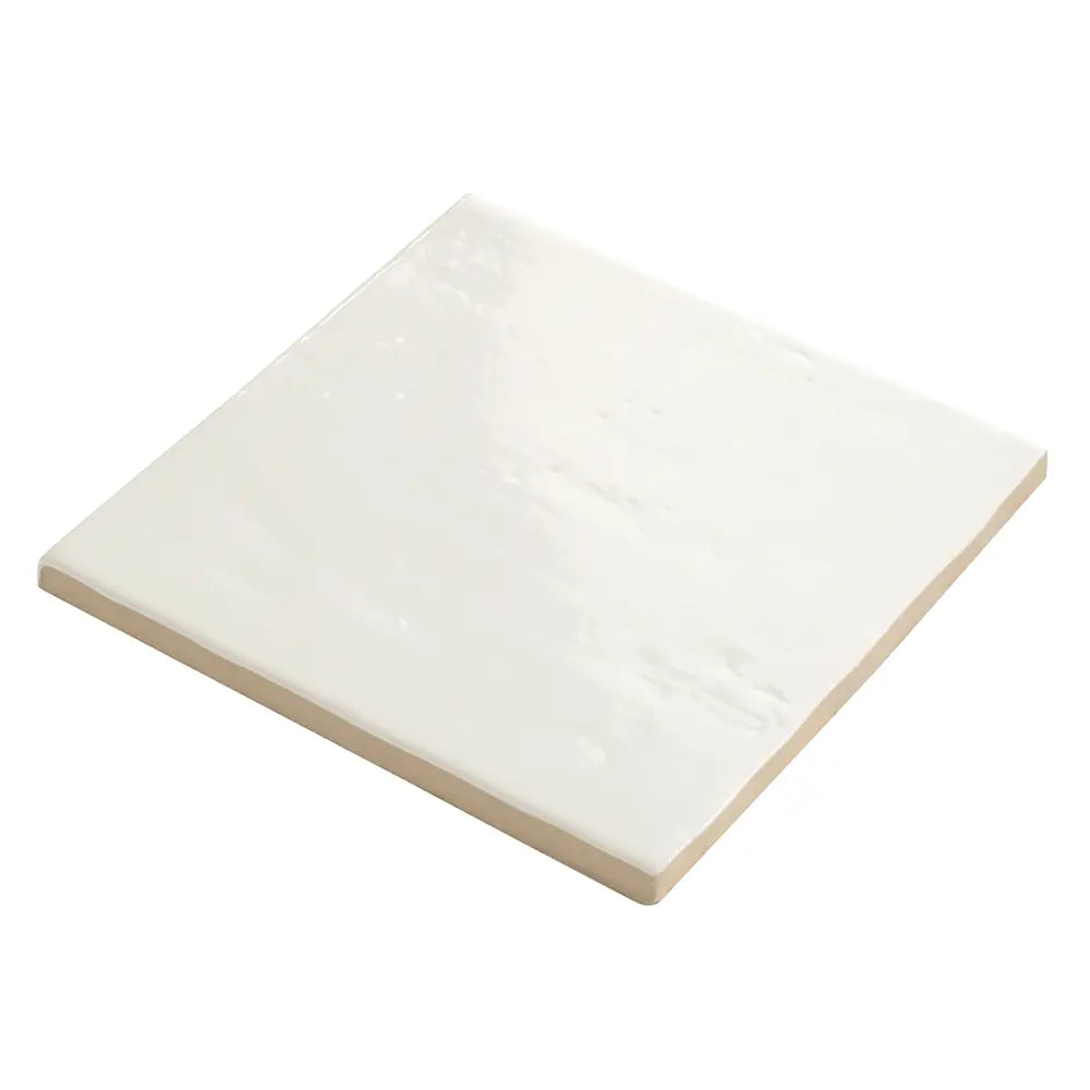Camila White Square 5.9x5.9 Porcelain Tile | Tile Club