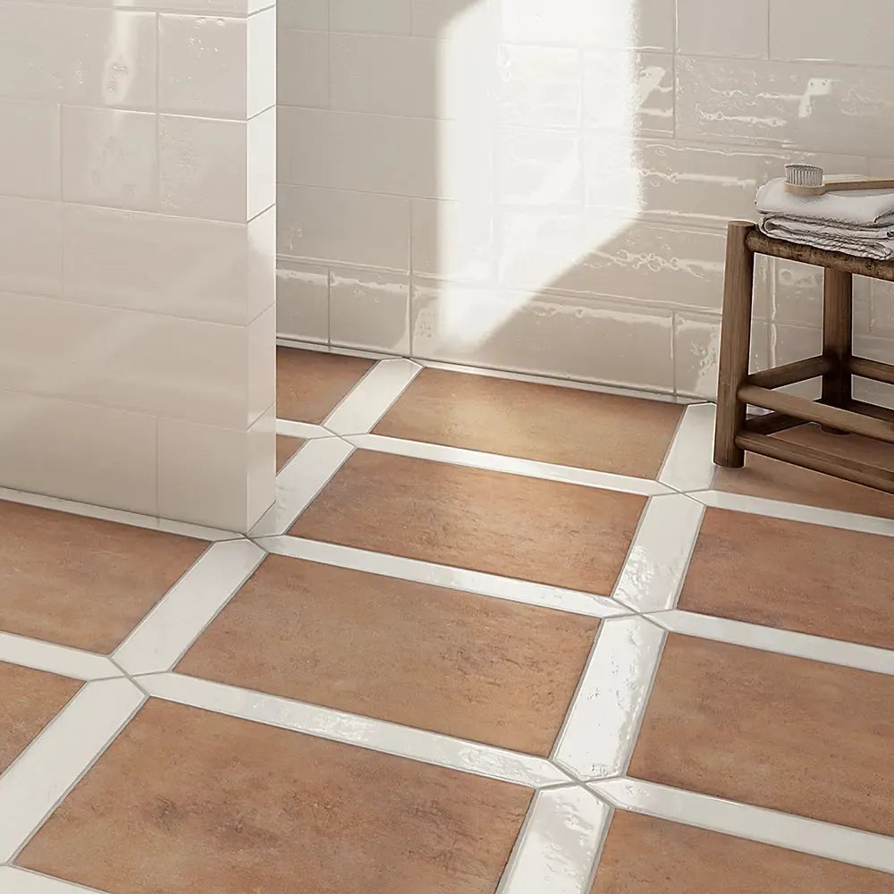 Camila Terra Cotta Square 18x18 Porcelain Tile | Tile Club