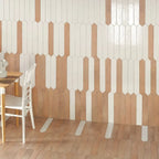 Glossy White Porcelain Picket Tiles for Floors and Walls