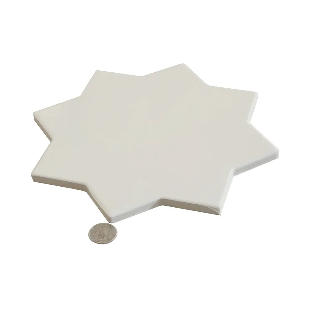 Camila White Star Porcelain Tile | Tile Club