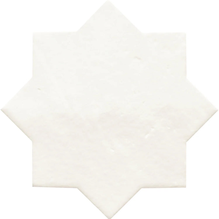 Camila White Star Porcelain Tile Sample | Tile Club