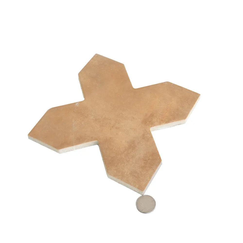Camila Terra Cotta Cross Porcelain Tile | Tile Club