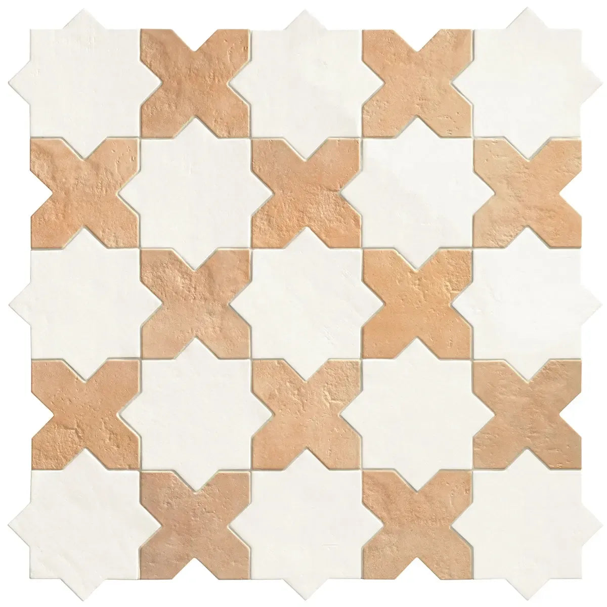 Camila Terra Cotta Cross Porcelain Tile | Tile Club