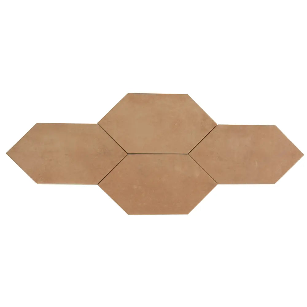 Camila Terra Cotta Hex Porcelain Tile | Tile Club