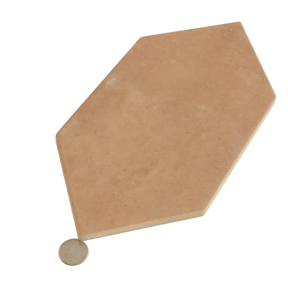 Camila Terra Cotta Hex Porcelain Tile | Tile Club