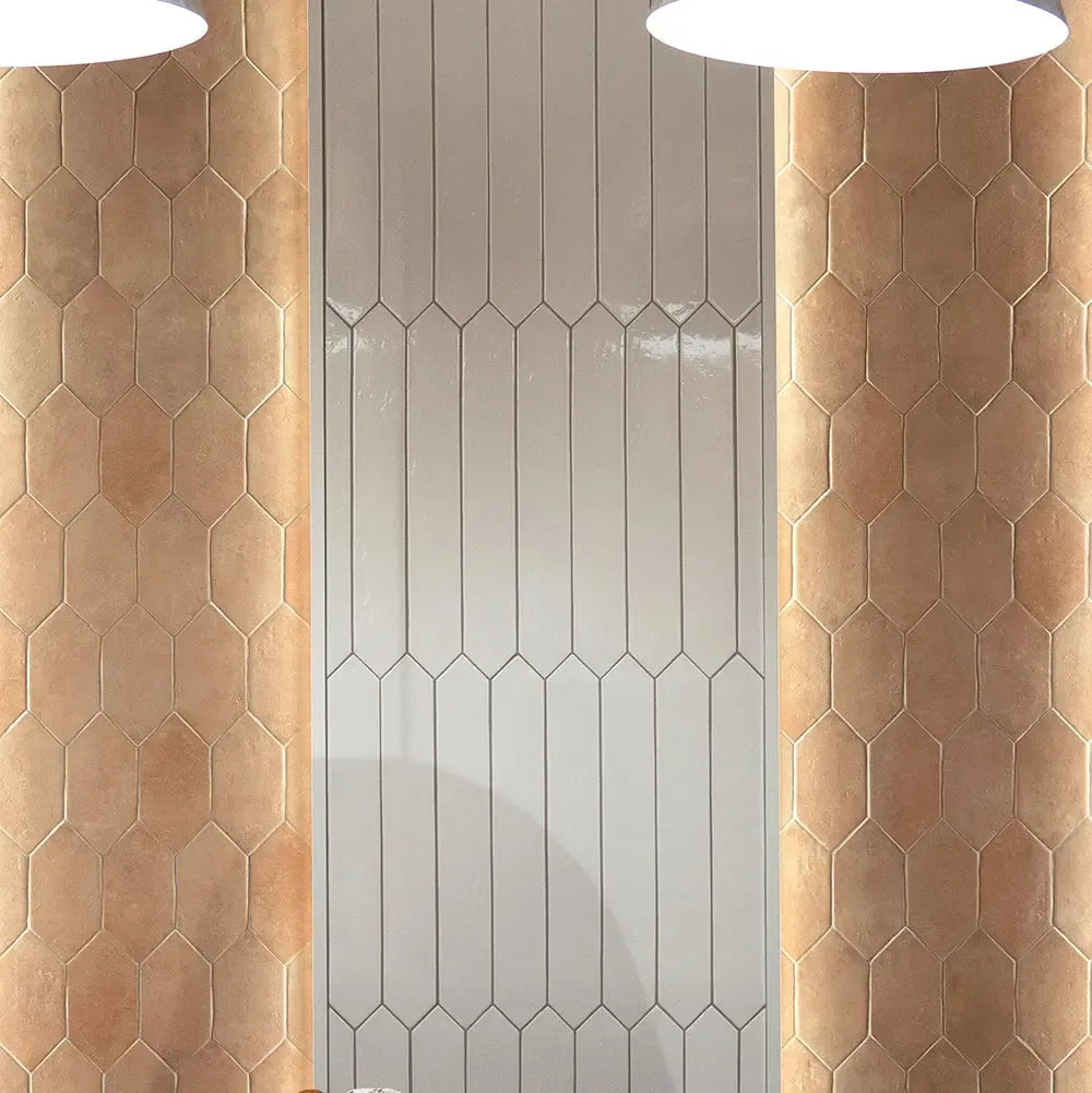 Camila Terra Cotta Hex Porcelain Tile | Tile Club