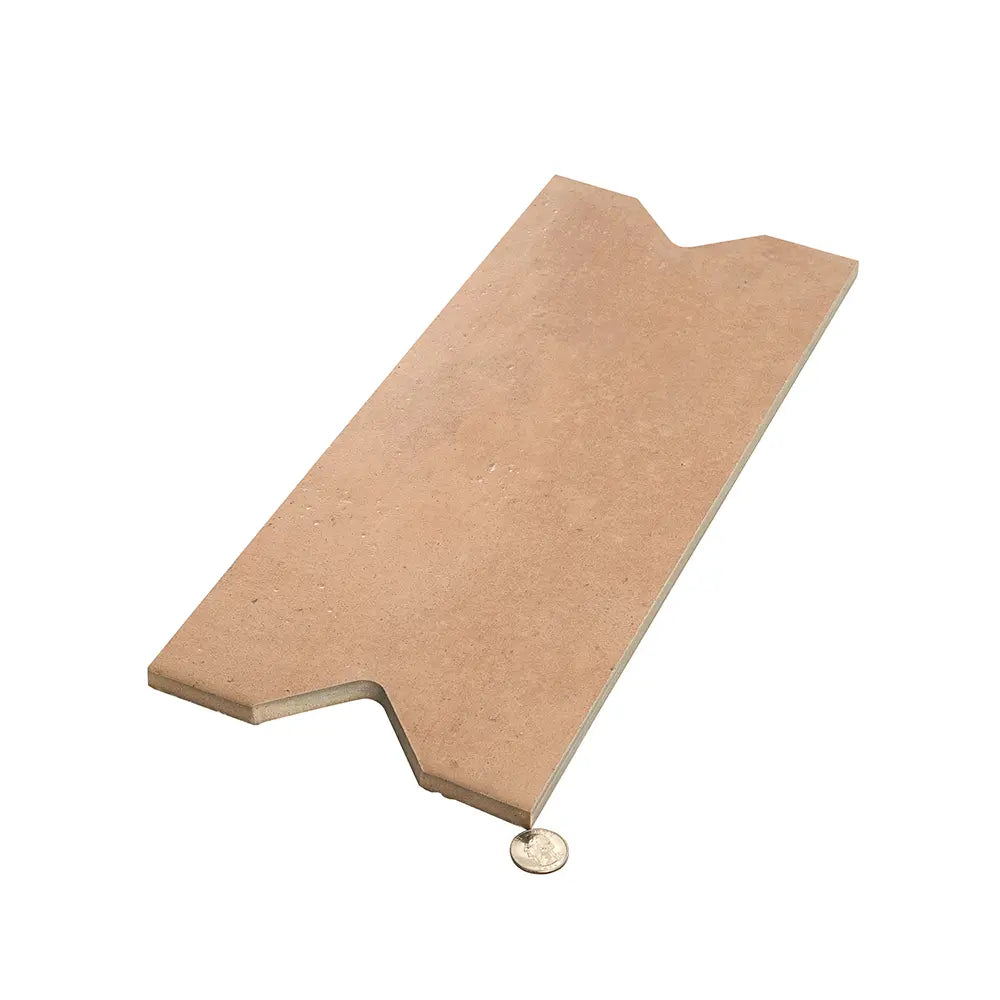 Camila Terra Cotta Notch Porcelain Tile | Tile Club