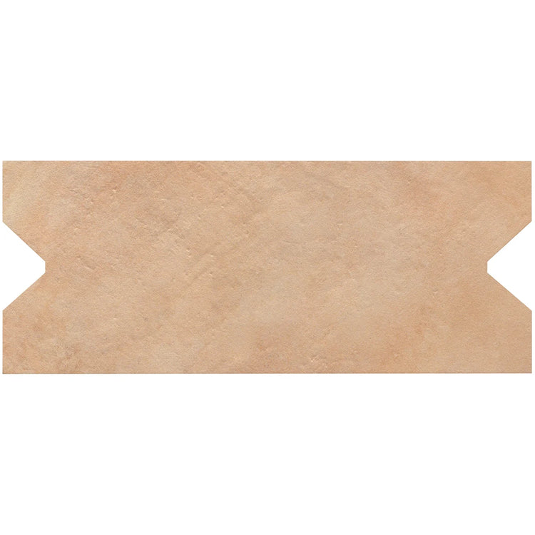 Camila Terra Cotta Notch Porcelain Tile Sample | Tile Club