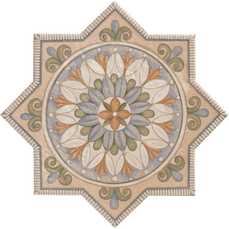 Camila Decorative Star 1 Porcelain Tile Sample | Tile Club