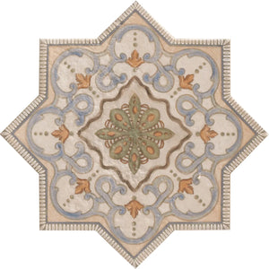 Camila Decorative Star 2 Porcelain Tile Sample | Tile Club