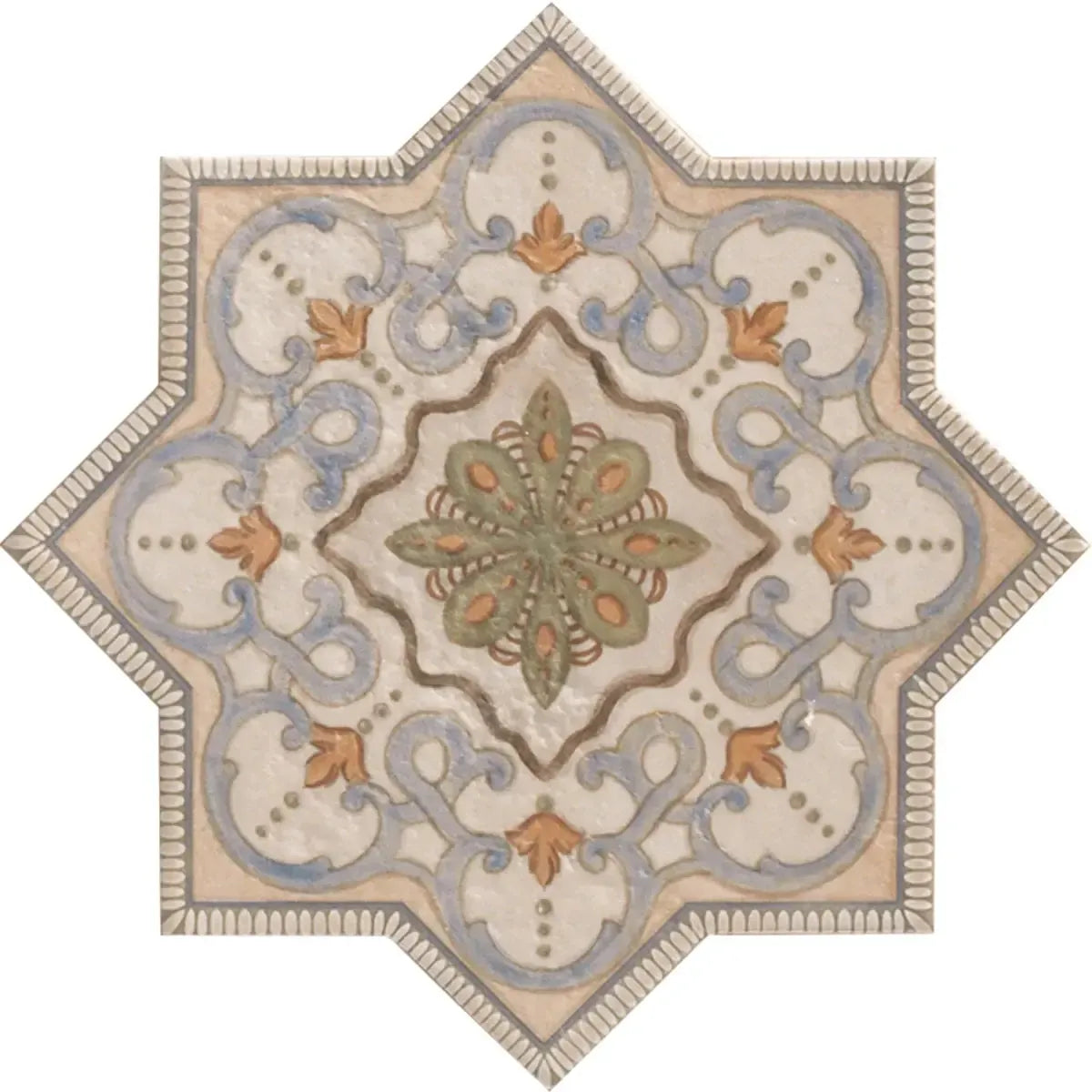 Camila Decorative Star 2 Porcelain Tile Sample | Tile Club