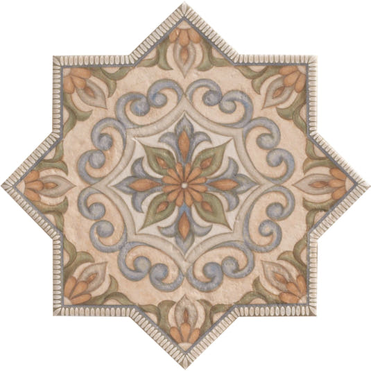 Camila Decorative Star 3 Porcelain Tile | Tile Club