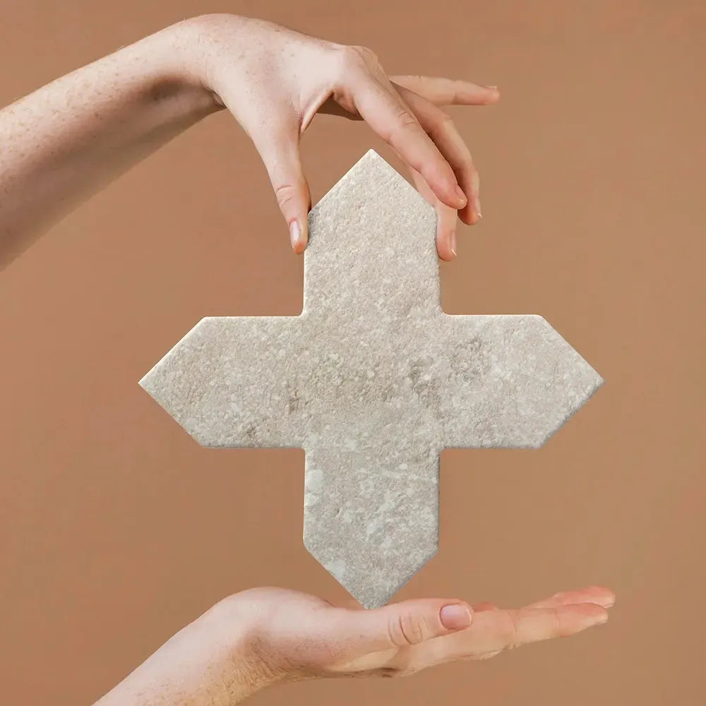 Camila Stone Gray Cross Tile