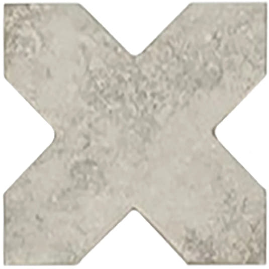 Camila Stone Gray Cross Porcelain Tile Sample | Tile Club