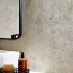 Camila Stone Gray Loop Porcelain Bathroom Tile