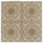 Camila Scrollwork Square Porcelain Tile | Tile Club
