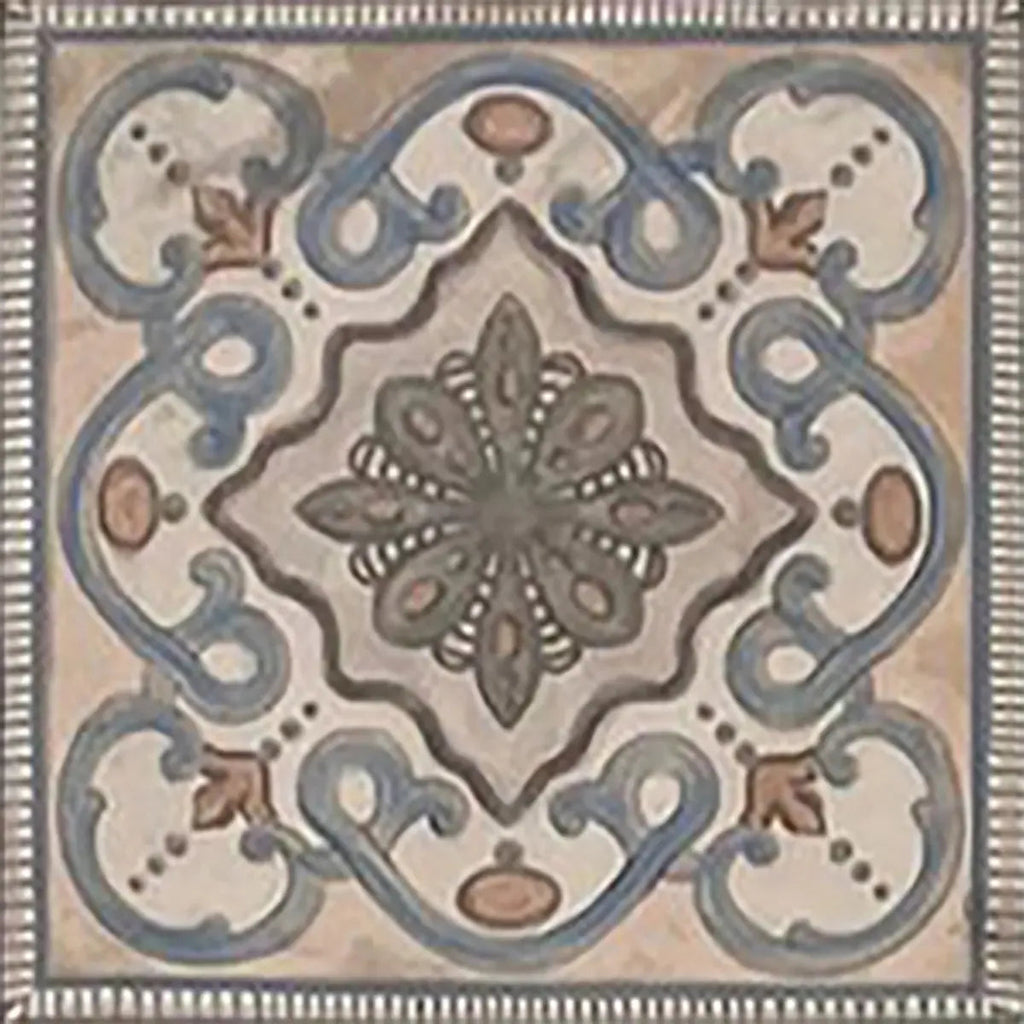 Camila Scrollwork Square Porcelain Tile | Tile Club