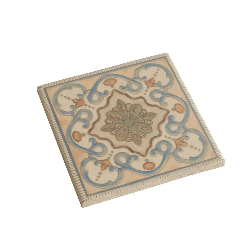 Camila Scrollwork Square Porcelain Tile | Tile Club