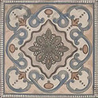 Camila Scrollwork Square Porcelain Tile | Tile Club