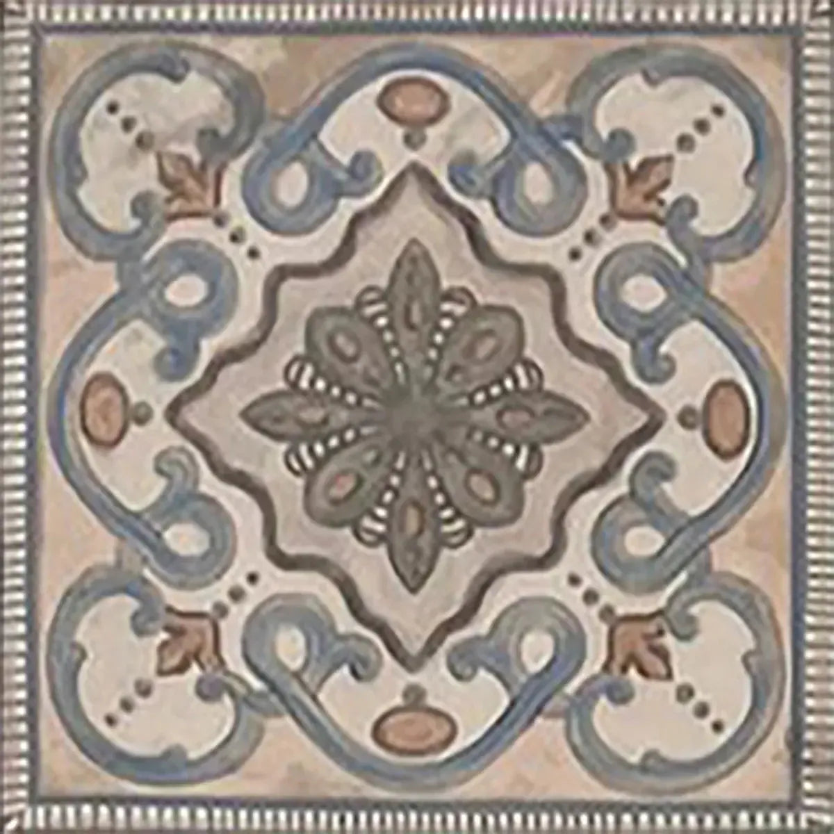 Camila Scrollwork Square Porcelain Tile Sample | Tile Club