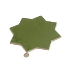 Camila Green Star Porcelain Tile | Tile Club