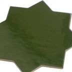 Camila Green Star Porcelain Tile | Tile Club