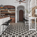 Ursa Black Star 7.87 x 7.87 Porcelain Tile | Tile Club