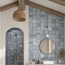 Ursa Blue Square 7.87x7.87 Porcelain Tile | Tile Club