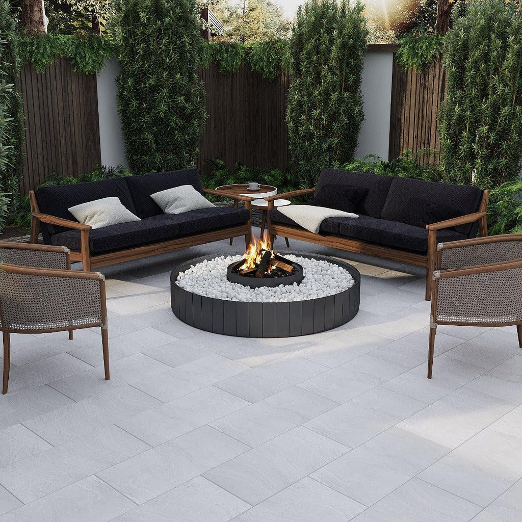 Varana Gris Stone Look Gray Porcelain Tile | Tile Club