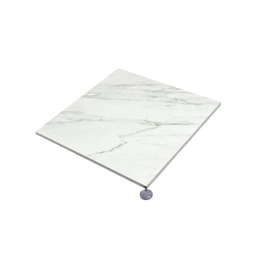 Boldara Bianco Marble Look Porcelain Tile 12x12 | Tile Club
