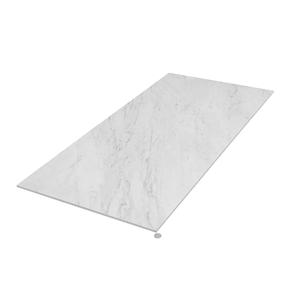 Boldara Bianco Marble Look Porcelain Tile 24x48 | Tile Club