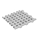 Boldara Bianco Basket Weave Porcelain Mosaic Tile