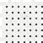Boldara Bianco Basket Weave Porcelain Mosaic Tile | Tile Club