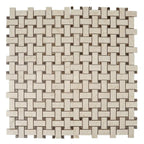 Boldara Crema Basket Weave Porcelain Mosaic Tile | Tile Club