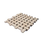 Boldara Crema Basket Weave Porcelain Mosaic Tile | Tile Club