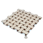 Boldara Crema Basket Weave Porcelain Mosaic Tile | Tile Club