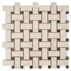 Boldara Crema Basket Weave Porcelain Mosaic Tile | Tile Club