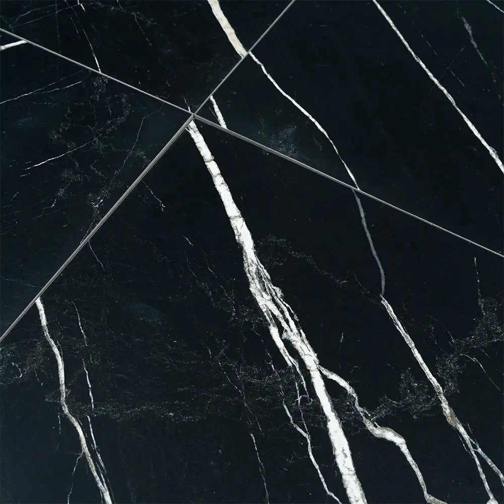Boldara Nero Marble Look Porcelain Tile 12x12 | Tile Club