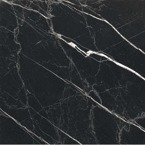 Boldara Nero Marble Look Porcelain Tile Sample 24x24 | Tile Club