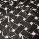 Boldara Nero Basket Weave Porcelain Mosaic Tile