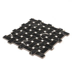 Boldara Nero Basket Weave Porcelain Mosaic Tile | Tile Club