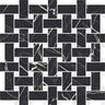 Boldara Nero Basket Weave Porcelain Mosaic Tile